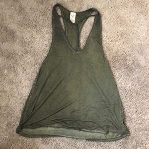 Green free people flowy tank